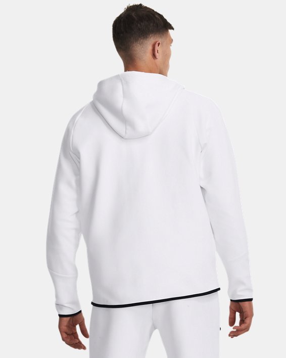 Men's UA Unstoppable Fleece Full-Zip in White image number 1